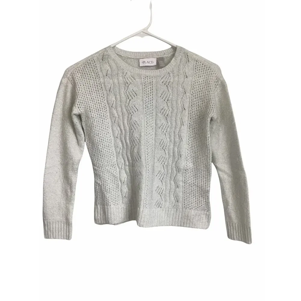 The Children's Place Open Knit Sweater Medium 7/8